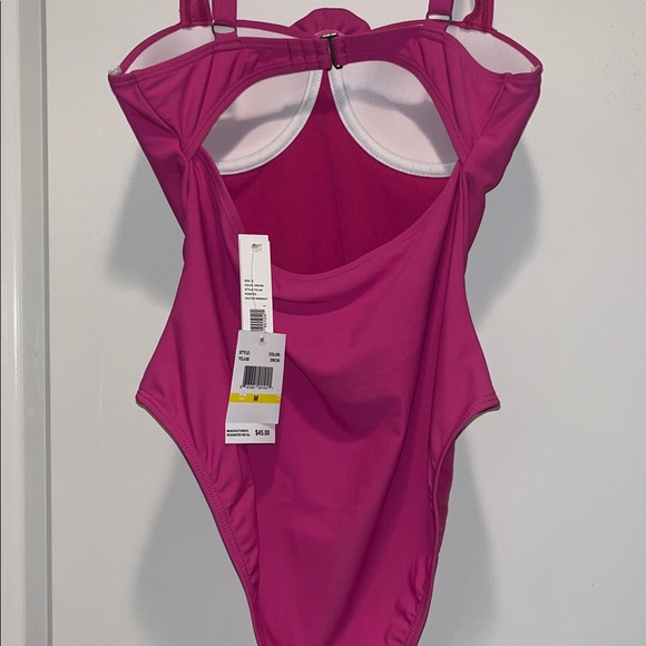 🩷NWT Beautiful Tahari orchid high cut bathing suit - Picture 4 of 7